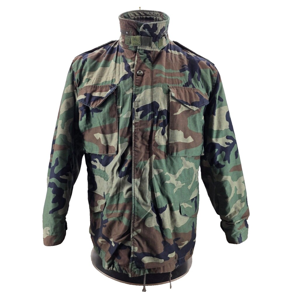 U.S. Military M Regular Coat Cold Weather Field Camo DLA100-87-C-0429 W/ Liner